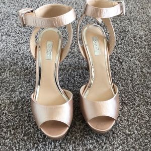 Charlotte Russe Peep Toe Platform Pumps